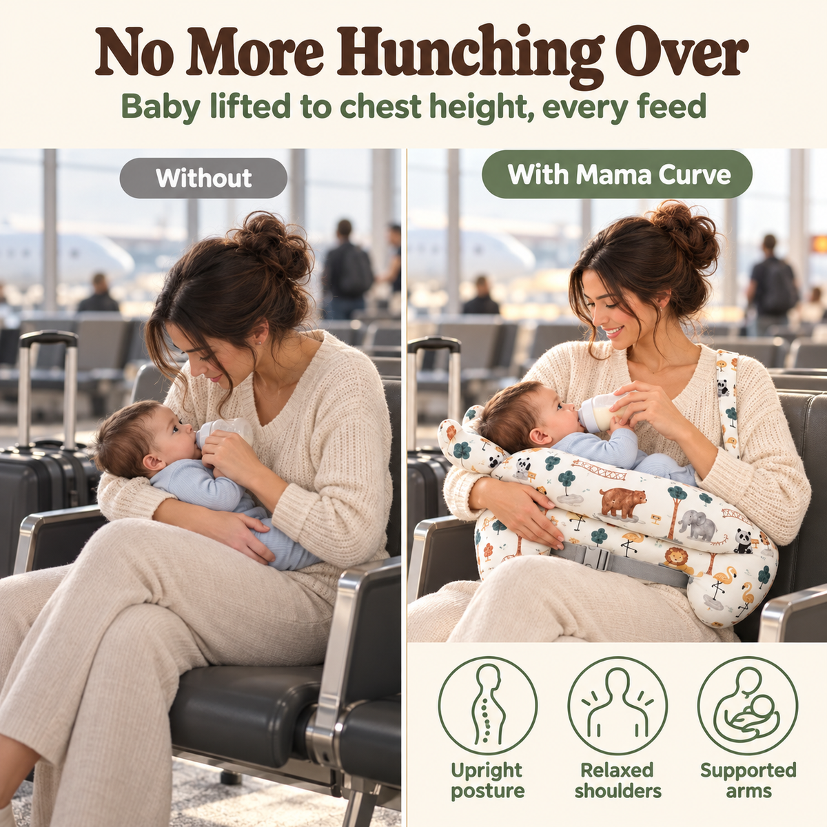 Ergonomic Nursing Pillow