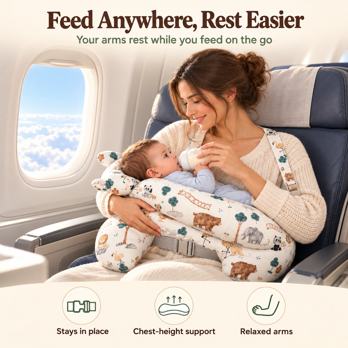 Ergonomic Nursing Pillow